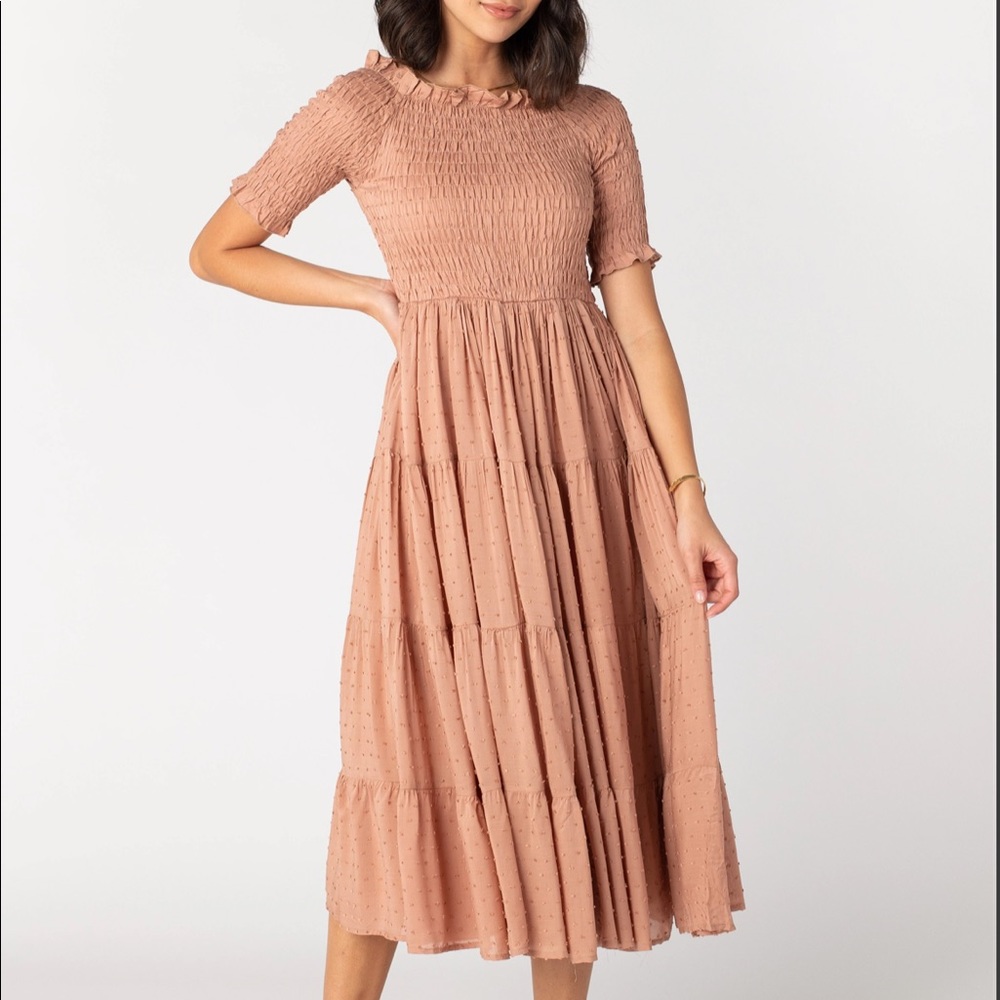Mauve Smocked Dress